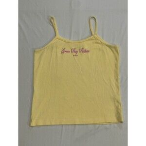 Green Bay Packers Women's Tank Top Reebok 2XL Yellow/Pink Script P1
